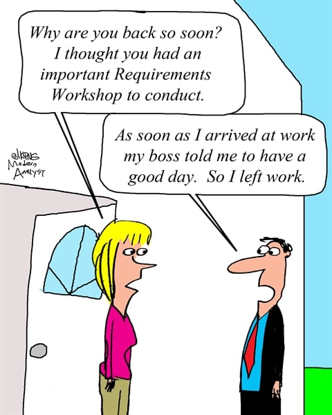 Humor - Cartoon: Skip the Requirements Workshop